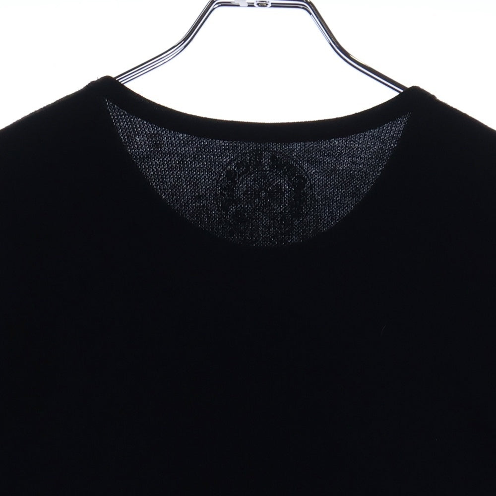 CHROME HEARTS(クロムハーツ) Horseshoe Arm Floral Thermal L/S Tee ホースシュー アームフローラル サーマル長袖Tシャツ ロンT ブラック