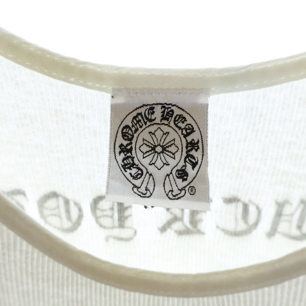 CHROME HEARTS(クロムハーツ) OLD FUCK YOU T-BAR TANK TOP オールド ラージクロス ファックユー Tバープリントタンクトップ ノースリーブ ホワイト