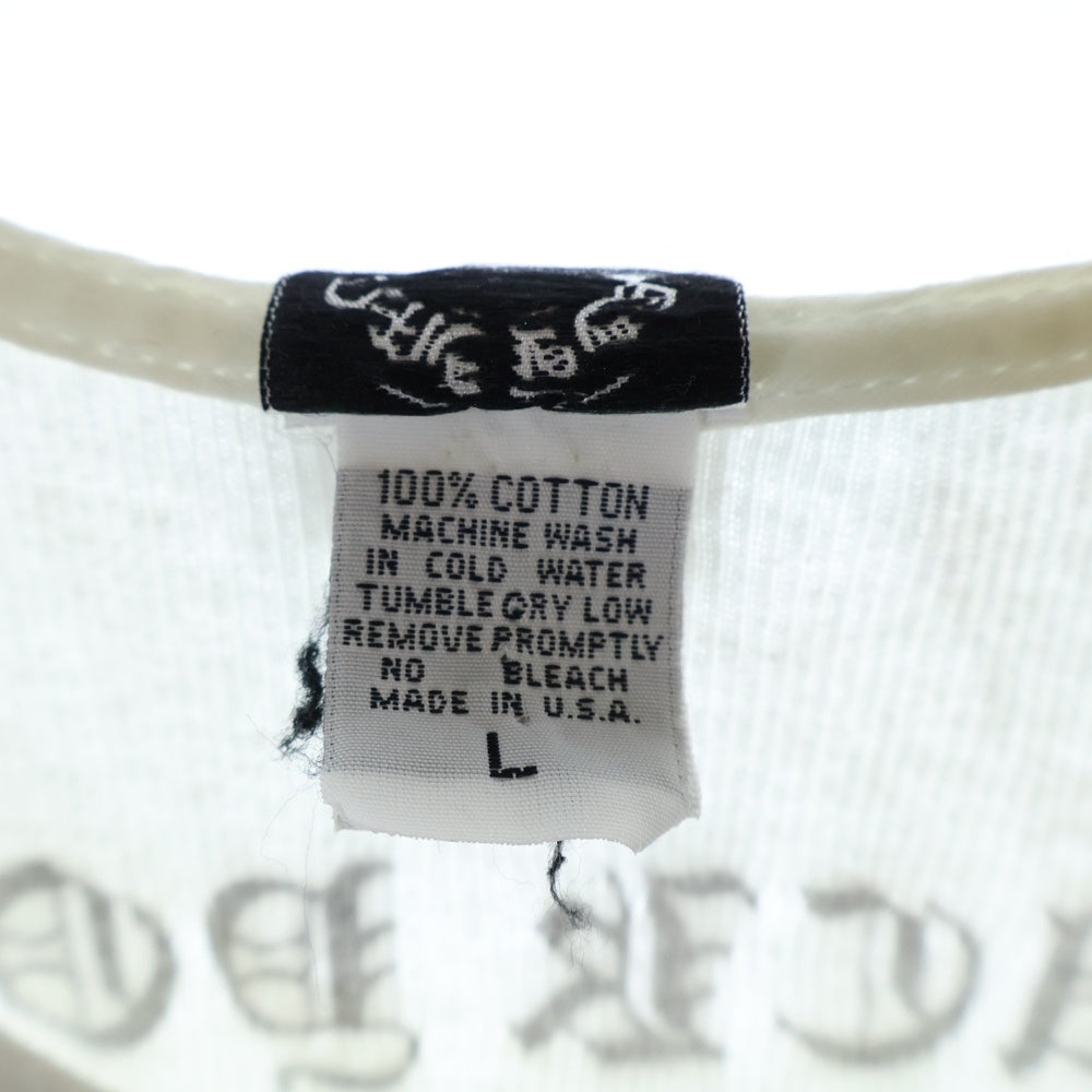 CHROME HEARTS(クロムハーツ) OLD FUCK YOU T-BAR TANK TOP オールド ラージクロス ファックユー Tバープリントタンクトップ ノースリーブ ホワイト