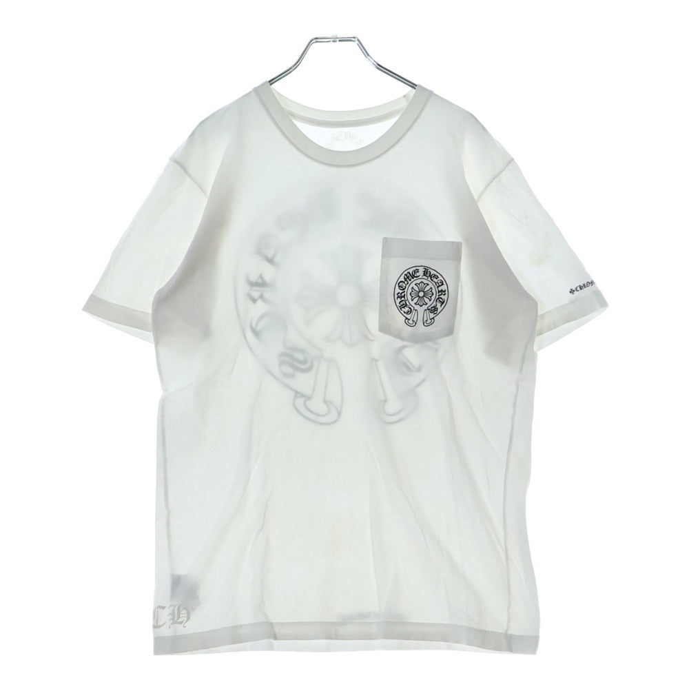 CHROME HEARTS(クロムハーツ) HORSESHOE S/S TEE ホースシュープリント 半袖Tシャツ カットソー ホワイト
