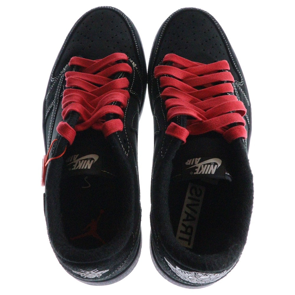NIKE(ナイキ) ×TRAVIS SCOTT AIR JORDAN 1 LOW OG SP DM7866-001 トラヴィススコット エアジョーダン1 ブラックファントム ローカットスニーカー US9.5/27.5cm ブラック