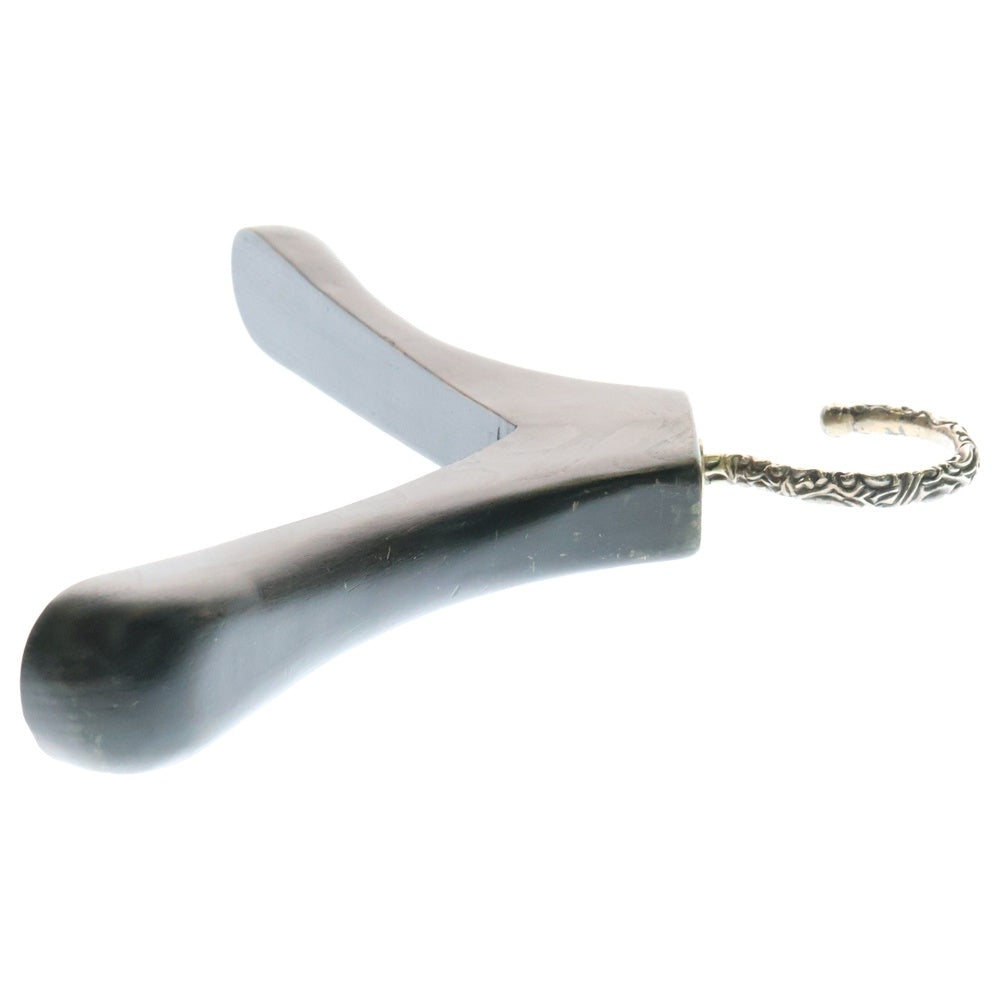 CHROME HEARTS(クロムハーツ) EBONY CLOTH HANGER スクロールフックエボニーハンガー ダークブラウン/シルバー