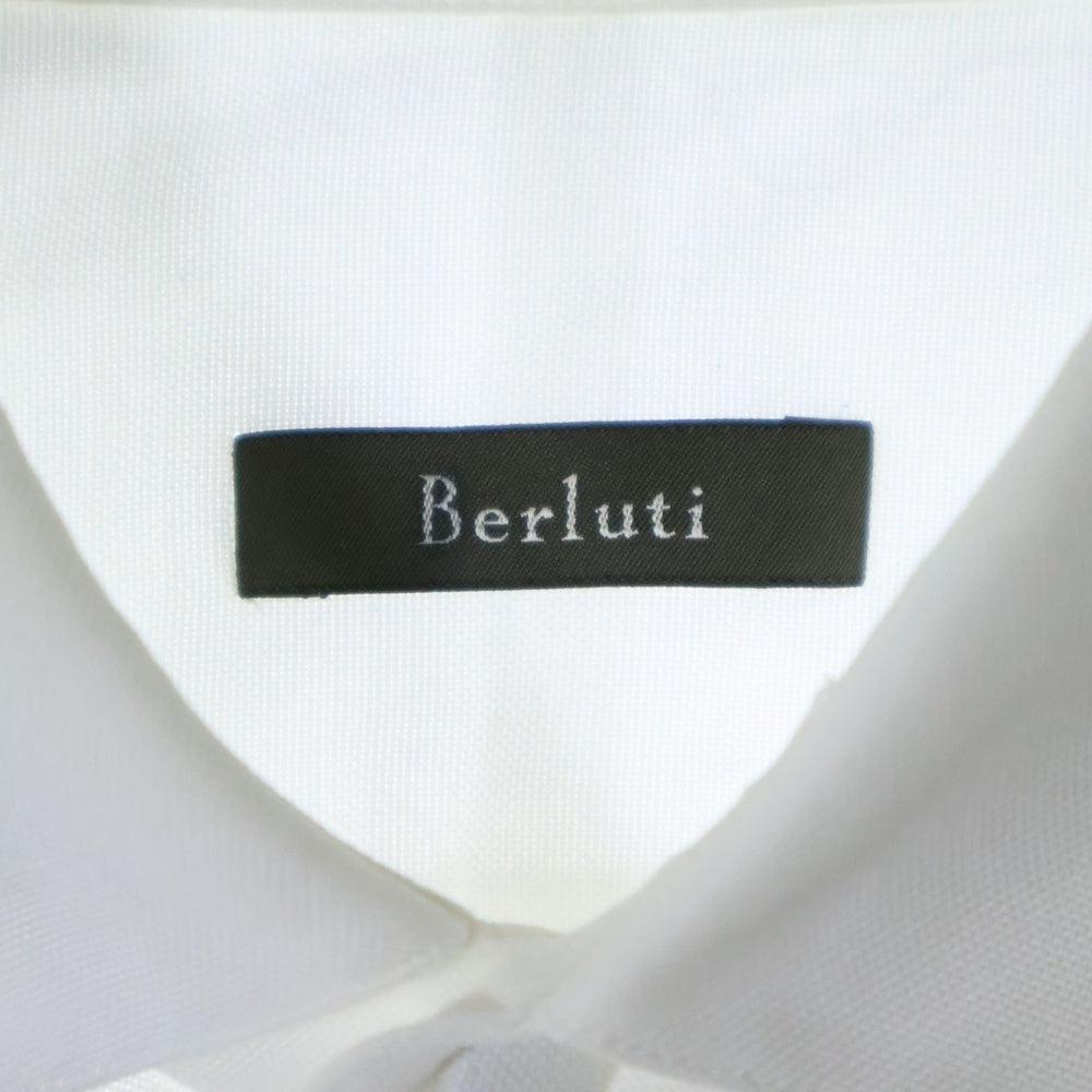 Berluti(ベルルッティ) 比翼ボタン 長袖シャツ ホワイト