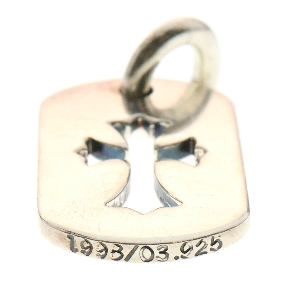 CHROME HEARTS(クロムハーツ) D TAG SML CO CRS カットアウトクロスドッグタグ スモール ペンダントトップ シルバー BCA242