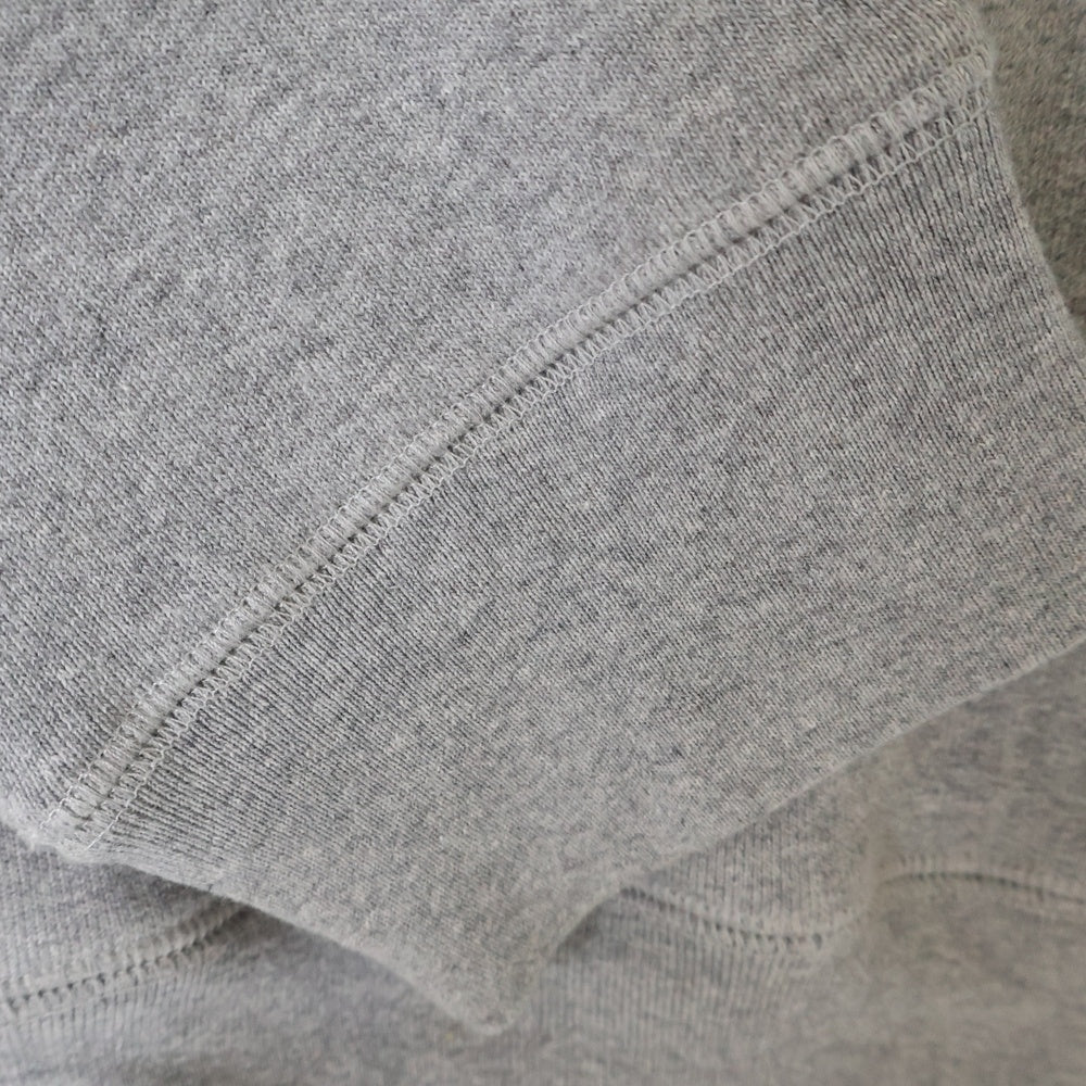 CHROME HEARTS(クロムハーツ) Y NOT CRS PATCH HALF ZIP SWEAT ワイノット クロスパッチ付き ハーフジップスウェット グレー