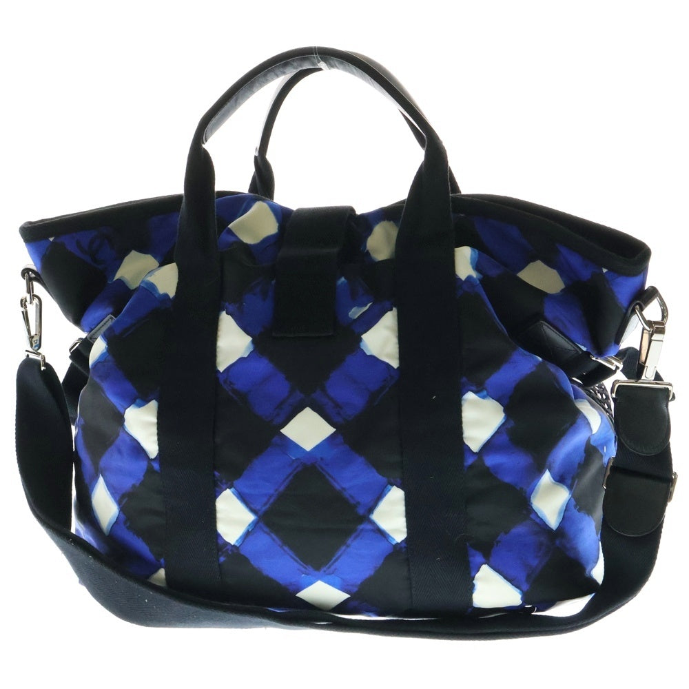 CHANEL(シャネル) エアライン 2WAY トートバッグ ショルダーバッグ ブルー/ブラック/ホワイト 22番台 レディース
