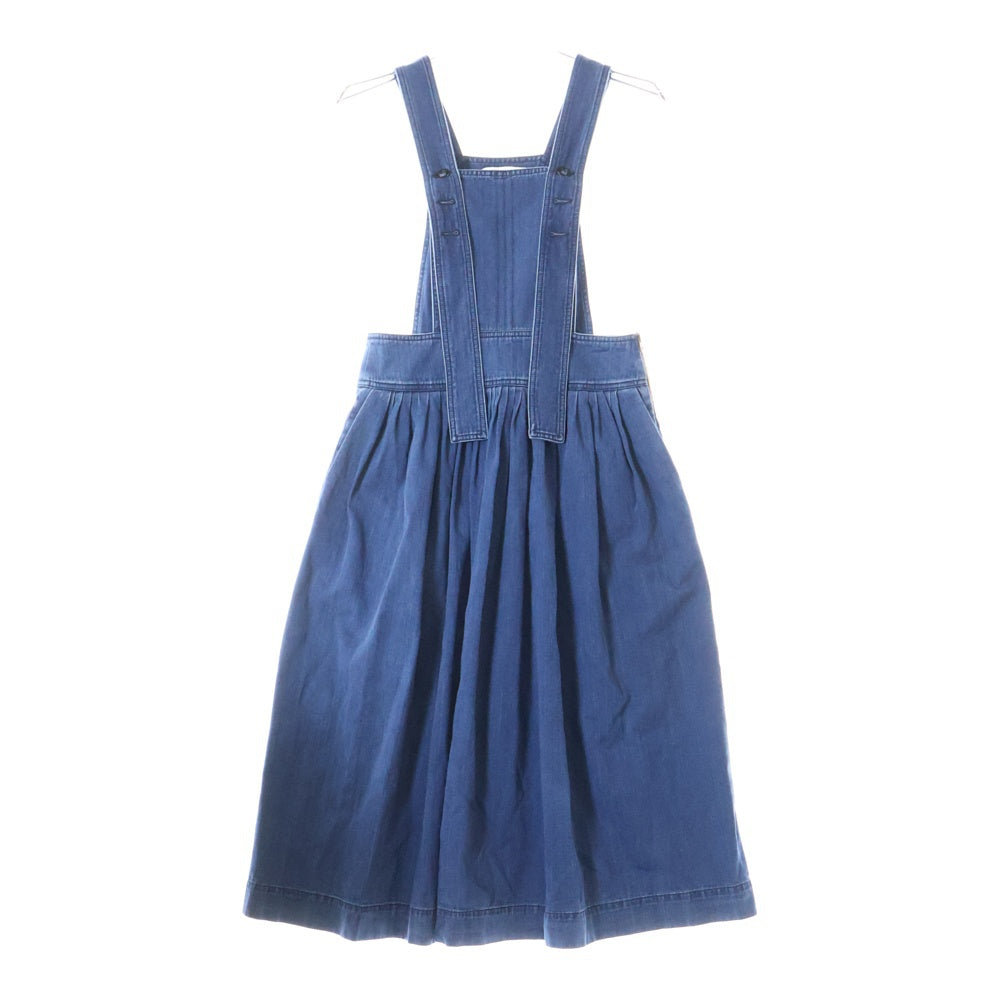 Chloe(クロエ) 17AW PINAFORE DRESS 17ADR03 ジャンパースカート デニムワンピース インディゴ レディース