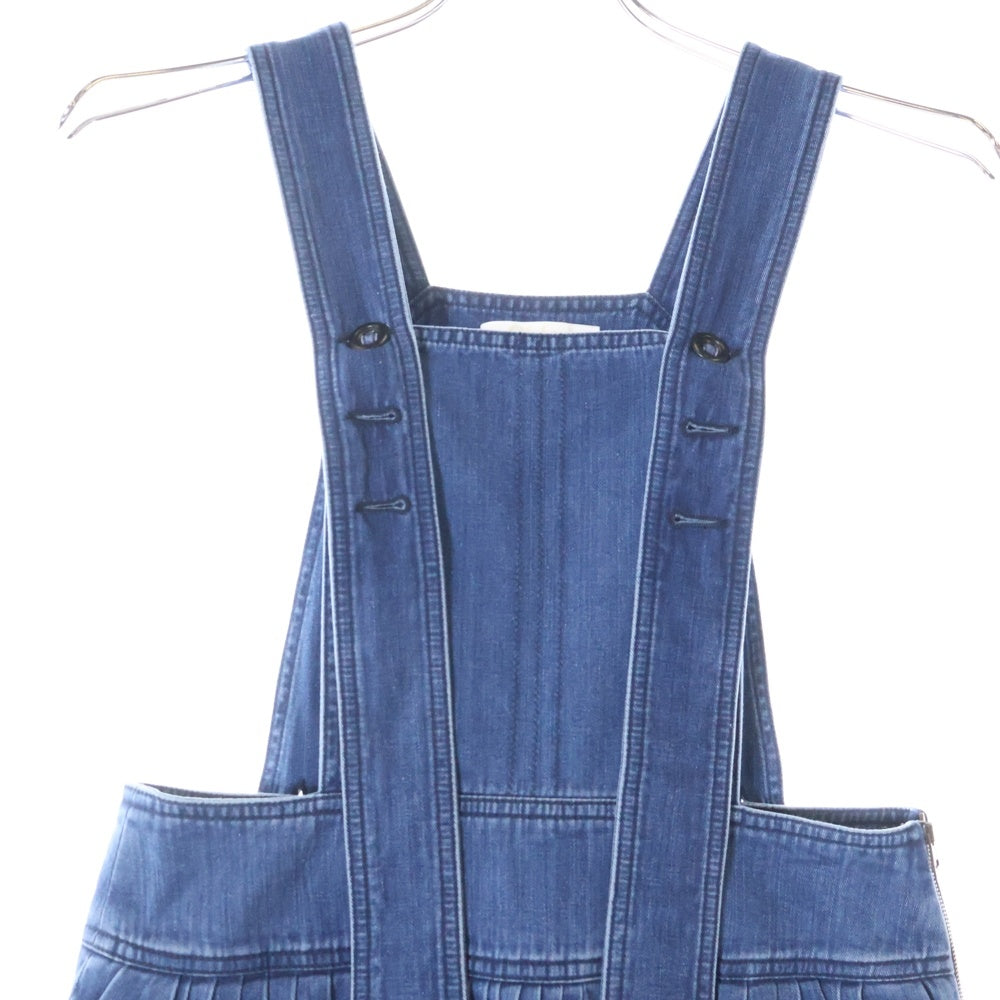 Chloe(クロエ) 17AW PINAFORE DRESS 17ADR03 ジャンパースカート デニムワンピース インディゴ レディース