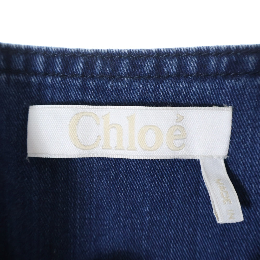 Chloe(クロエ) 17AW PINAFORE DRESS 17ADR03 ジャンパースカート デニムワンピース インディゴ レディース