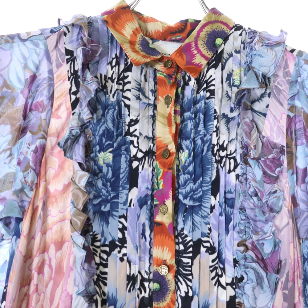 COACH(コーチ) 19AW × Kaffe Fassett Patchwork Dress Print ケイフ ファセット パッチワークドレス ワンピース マルチ レディース