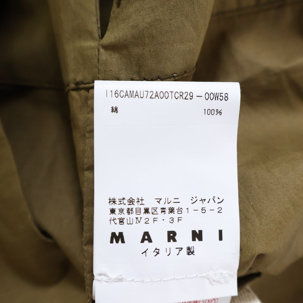 MARNI(マルニ) ポプリンワンピース ドレス ブラウン レディース