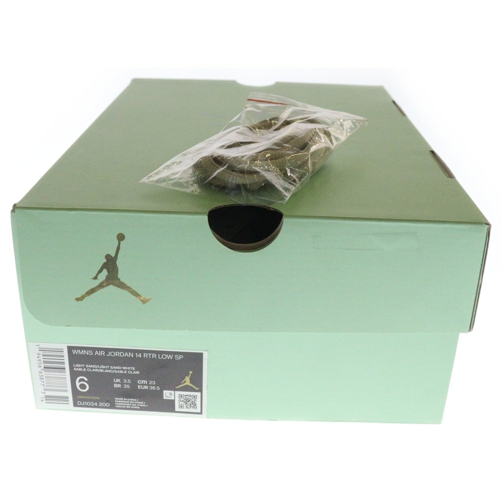 NIKE(ナイキ) WMNS AIR JORDAN 14 RTR LOW SP Aleali May DJ1034-200 ウィメンズ エアジョーダン 14 アレイリ・メイ ローカットスニーカー ベージュ US6/23.0cm レディース