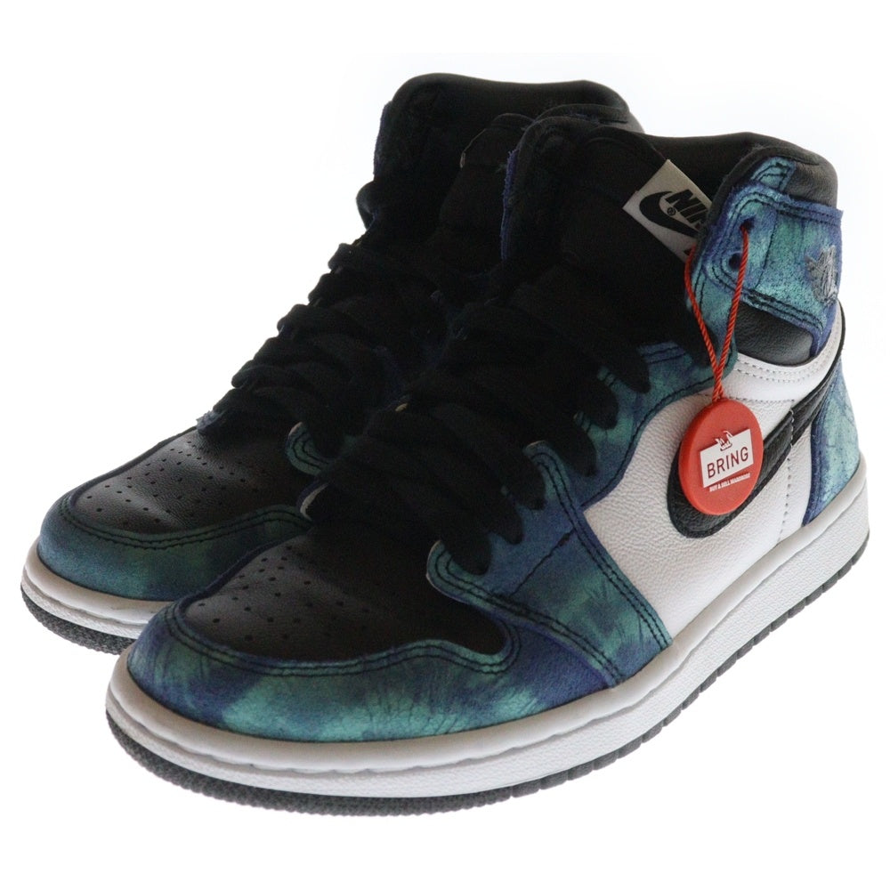 NIKE(ナイキ) WMNS AIR JORDAN 1 HIGH OG Tie-Dye CD0461-100 ウィメンズ エアジョーダン1 タイダイブルー ハイカットスニーカー シューズ ブルー US6/23.0cm レディース