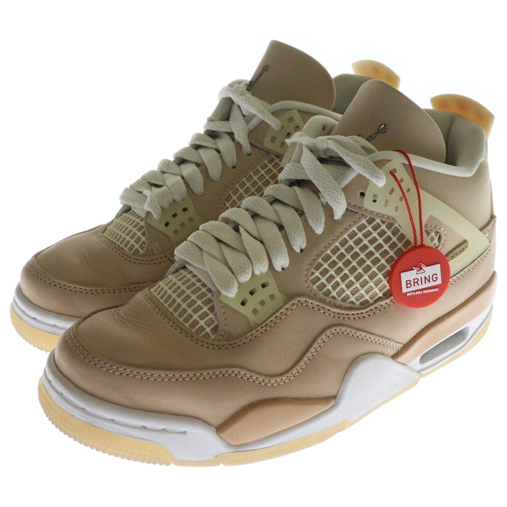 NIKE(ナイキ) WMNS AIR JORDAN 4 RETRO SHIMMER DJ0675-200 ウィメンズ エアジョーダン 4 シマー ハイカットスニーカー ベージュ US6.5/23.5cm レディース