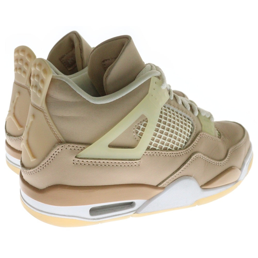 NIKE(ナイキ) WMNS AIR JORDAN 4 RETRO SHIMMER DJ0675-200 ウィメンズ エアジョーダン 4 シマー ハイカットスニーカー ベージュ US6.5/23.5cm レディース