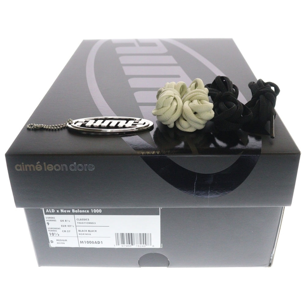 New Balance(ニューバランス) ×Aime Leon Dore 1000 BLACK M1000AD1 エメレオンドレ ローカットスニーカー ブラック US9/27.0cm