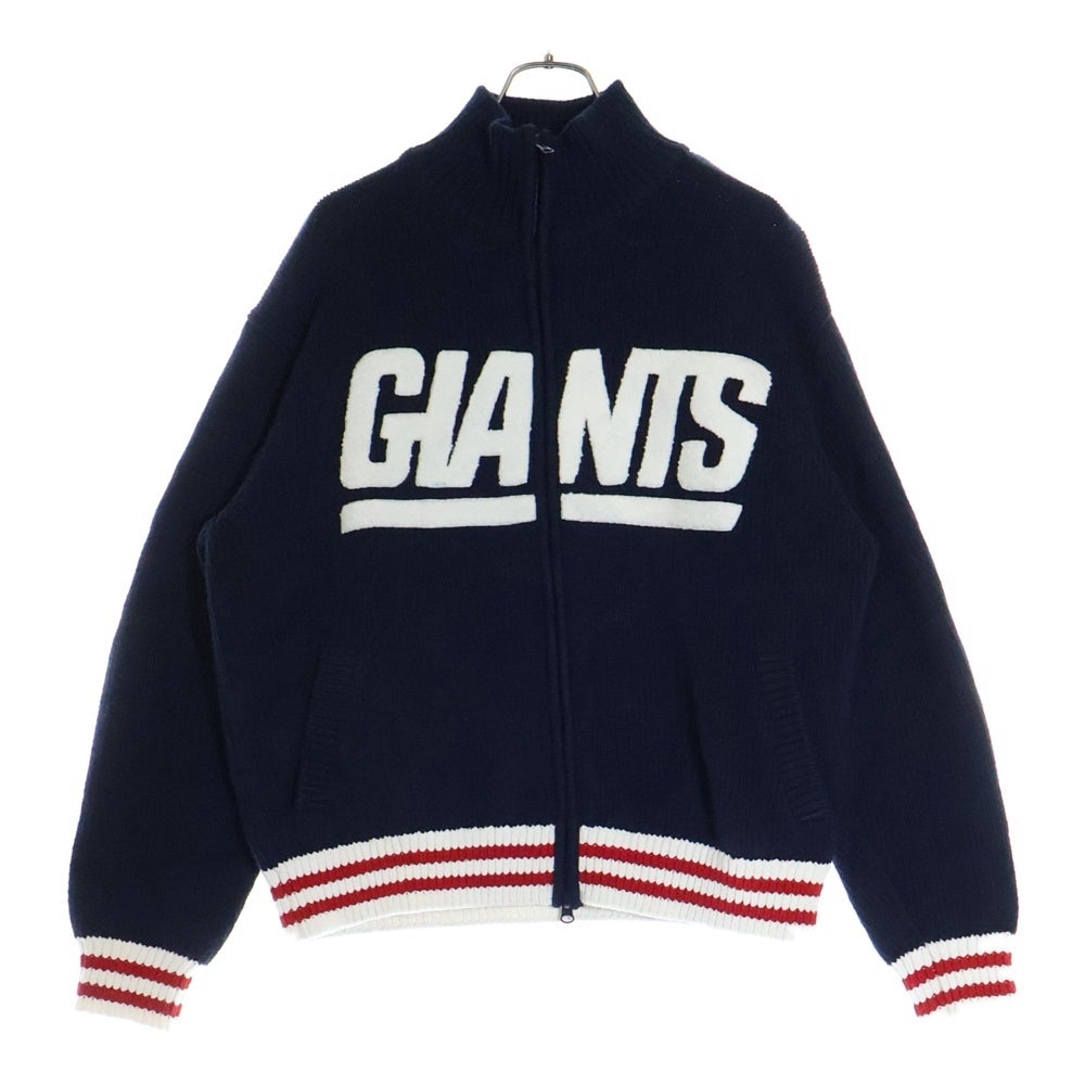 KITH(キス) 24AW '47 for the NFL GIANTS Wyona Full Zip Sweater ジャイアンツ ウィノナフルジップニットセーター KHM032663 ネイビー