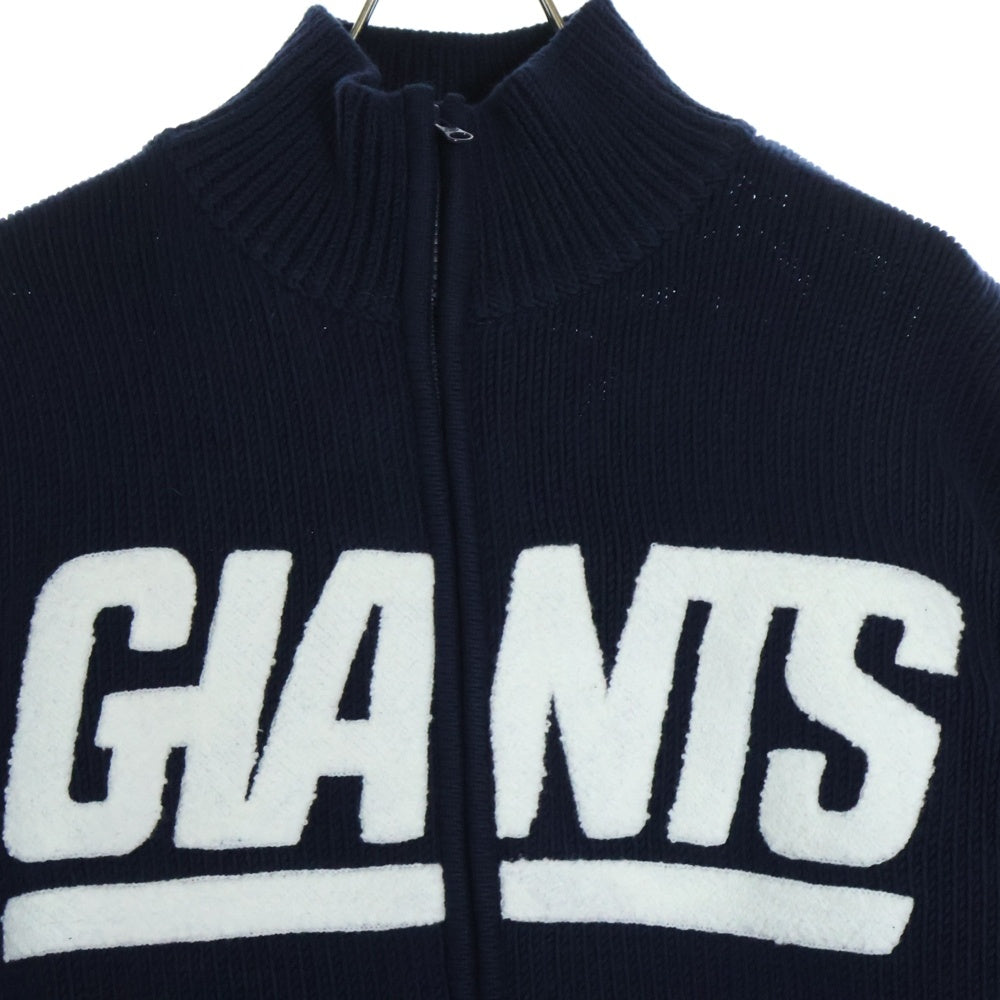 KITH(キス) 24AW '47 for the NFL GIANTS Wyona Full Zip Sweater ジャイアンツ ウィノナフルジップニットセーター KHM032663 ネイビー