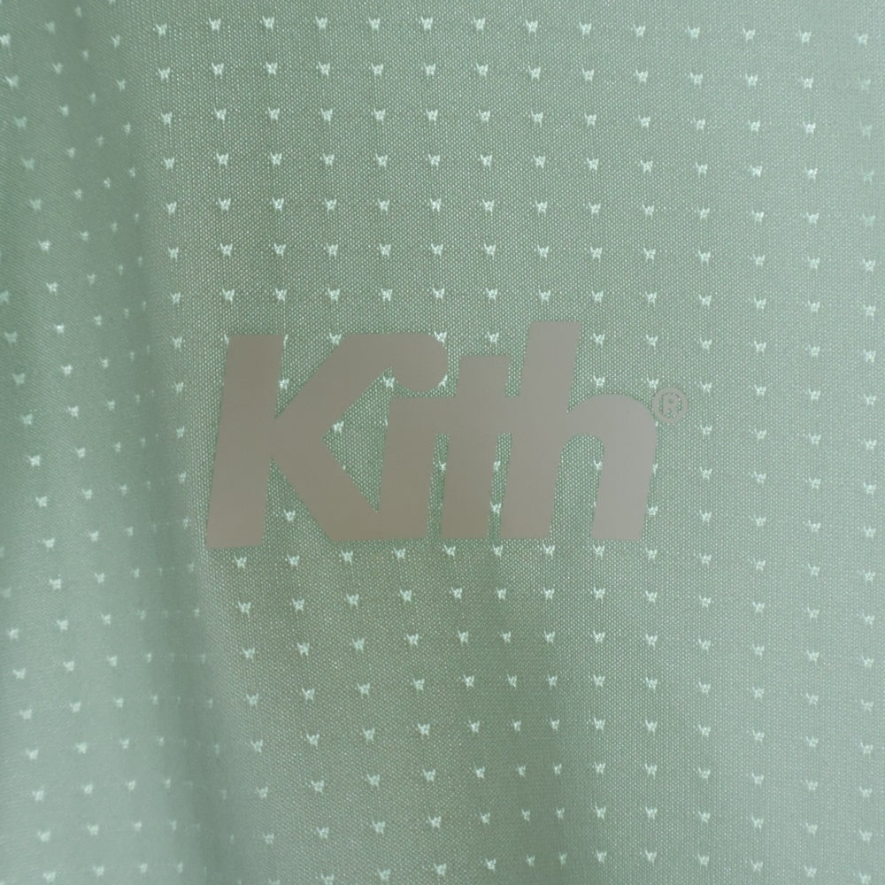 KITH(キス) LS PANELLED OTTO TEE パネルオットージャージー長袖ポロシャツ グリーン