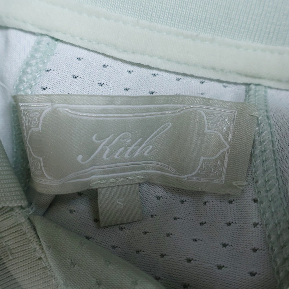 KITH(キス) LS PANELLED OTTO TEE パネルオットージャージー長袖ポロシャツ グリーン