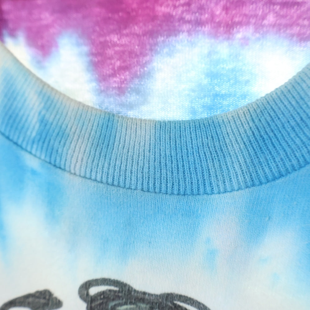 VINTAGE(ヴィンテージ) 90s VINTEGE Grateful Dead グレイトフルデッド タイダイ スカルローズ両面プリント半袖Tシャツ カットソー ブルー/マルチ