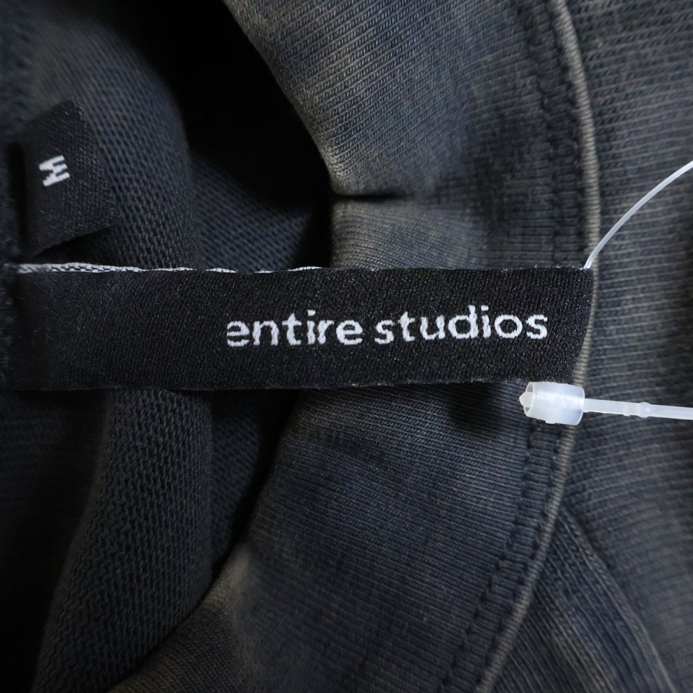 entire studios(エンタイア スタジオ) HEAVY DART SHORT SLEEVE TEE ヘビーダート 半袖Tシャツ ブラック ES2487
