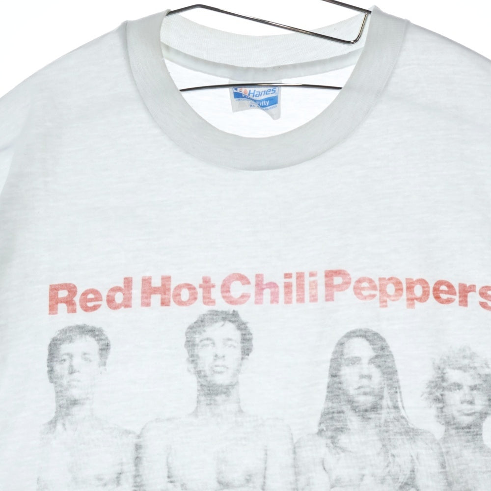 VINTAGE(ヴィンテージ) 80S RED HOT CHILIPEPPERS UPLIFT MOFO PARTY PLAN レッドホットチリペッパーズ プリント 半袖Tシャツ カットソー ホワイト