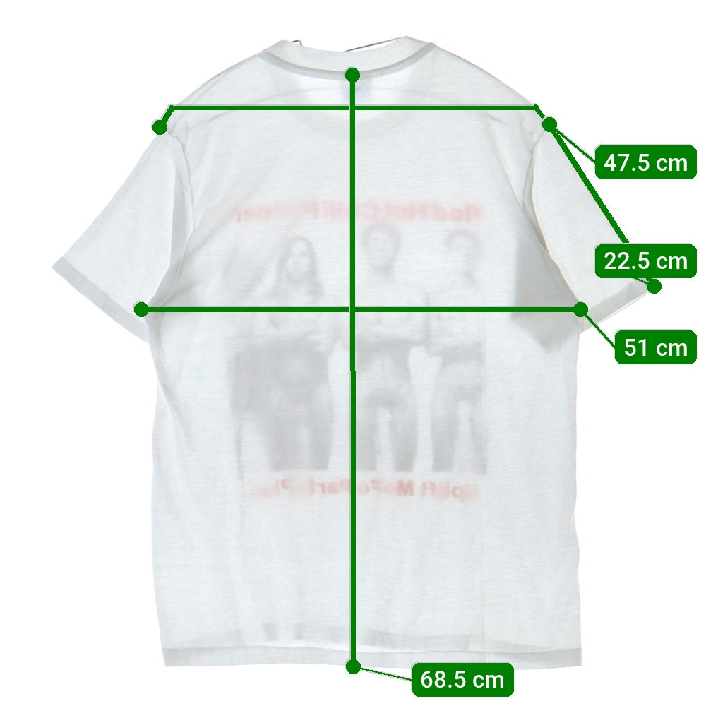 VINTAGE(ヴィンテージ) 80S RED HOT CHILIPEPPERS UPLIFT MOFO PARTY PLAN レッドホットチリペッパーズ プリント 半袖Tシャツ カットソー ホワイト