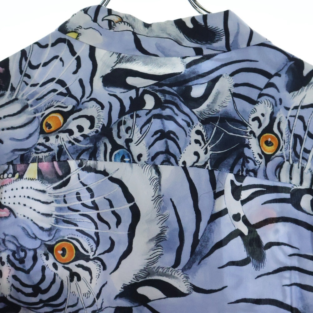 WACKO MARIA(ワコマリア) ×TIM LEHI HAWAIIAN SHIRT TIMLEHI-WM-HI25 ティムリーハイ 長袖ハワイアンシャツ アロハシャツ ブルー
