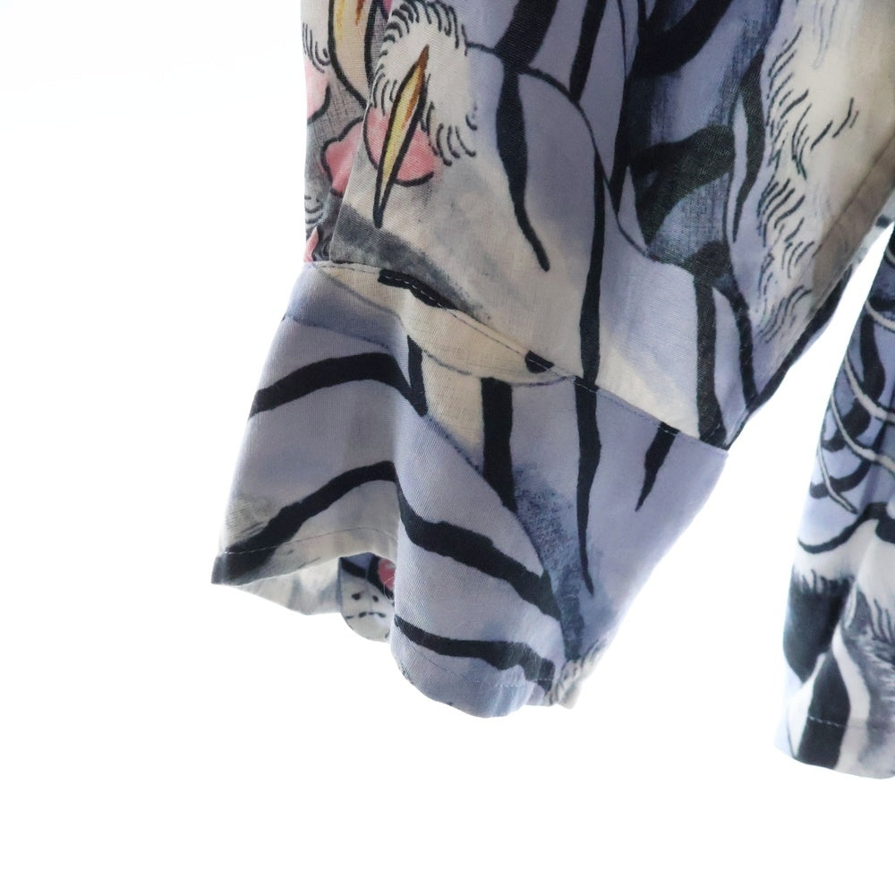 WACKO MARIA(ワコマリア) ×TIM LEHI HAWAIIAN SHIRT TIMLEHI-WM-HI25 ティムリーハイ 長袖ハワイアンシャツ アロハシャツ ブルー