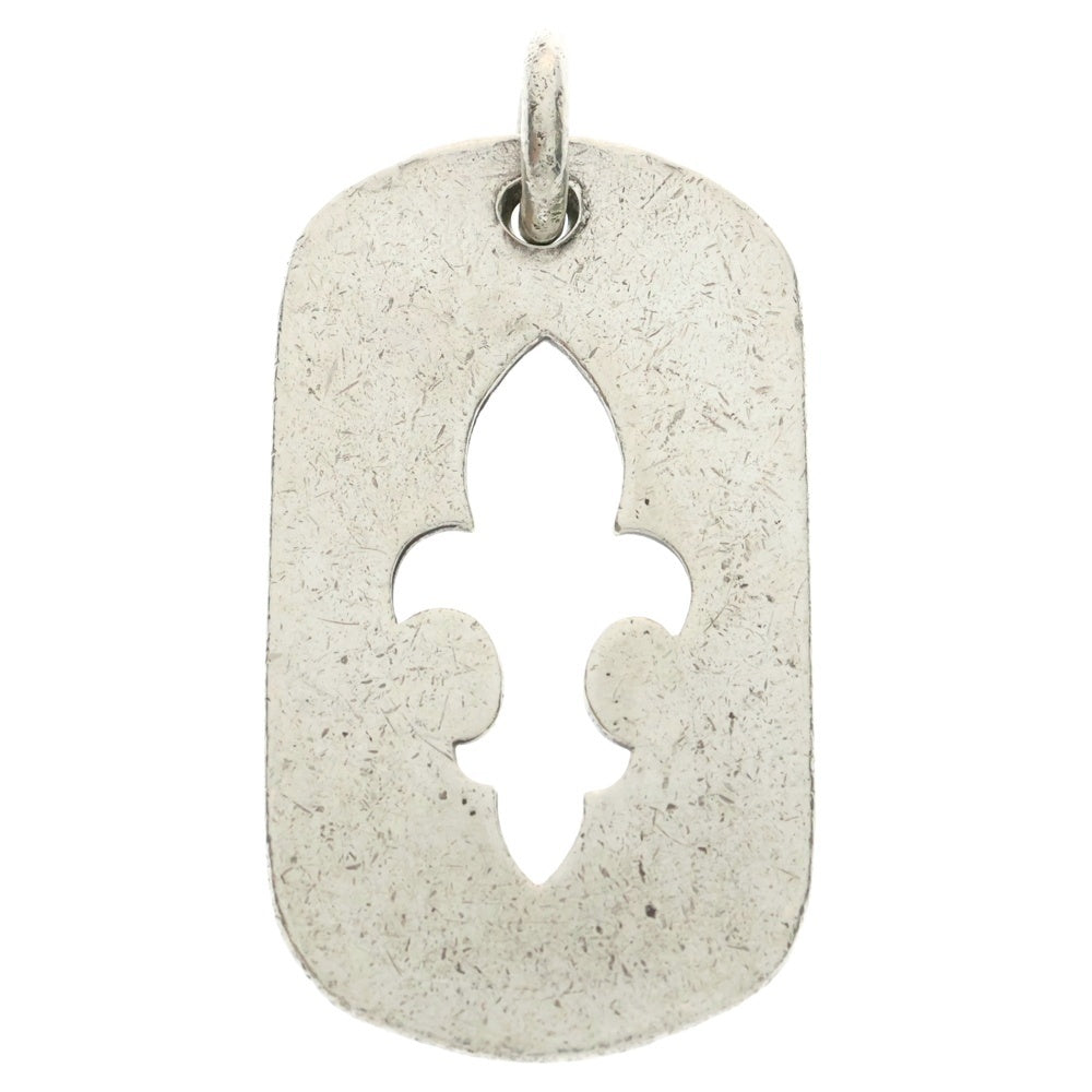 CHROME HEARTS(クロムハーツ) D TAG LRG CO CRS カットアウトフレア ラージ ドッグタグ ネックレストップ シルバー