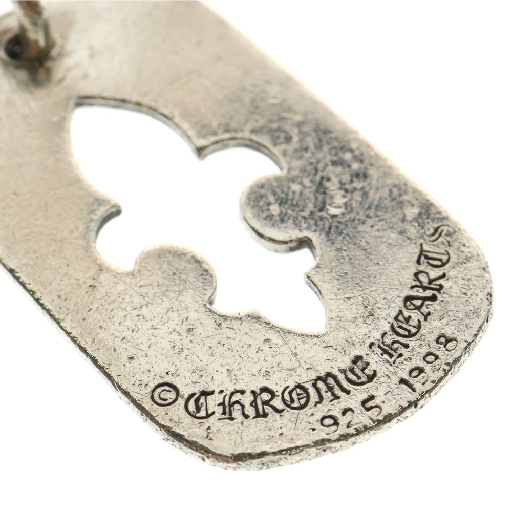 CHROME HEARTS(クロムハーツ) D TAG LRG CO CRS カットアウトフレア ラージ ドッグタグ ネックレストップ シルバー