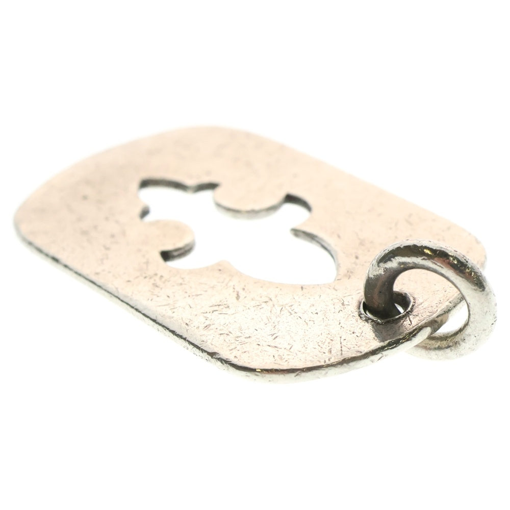 CHROME HEARTS(クロムハーツ) D TAG LRG CO CRS カットアウトフレア ラージ ドッグタグ ネックレストップ シルバー