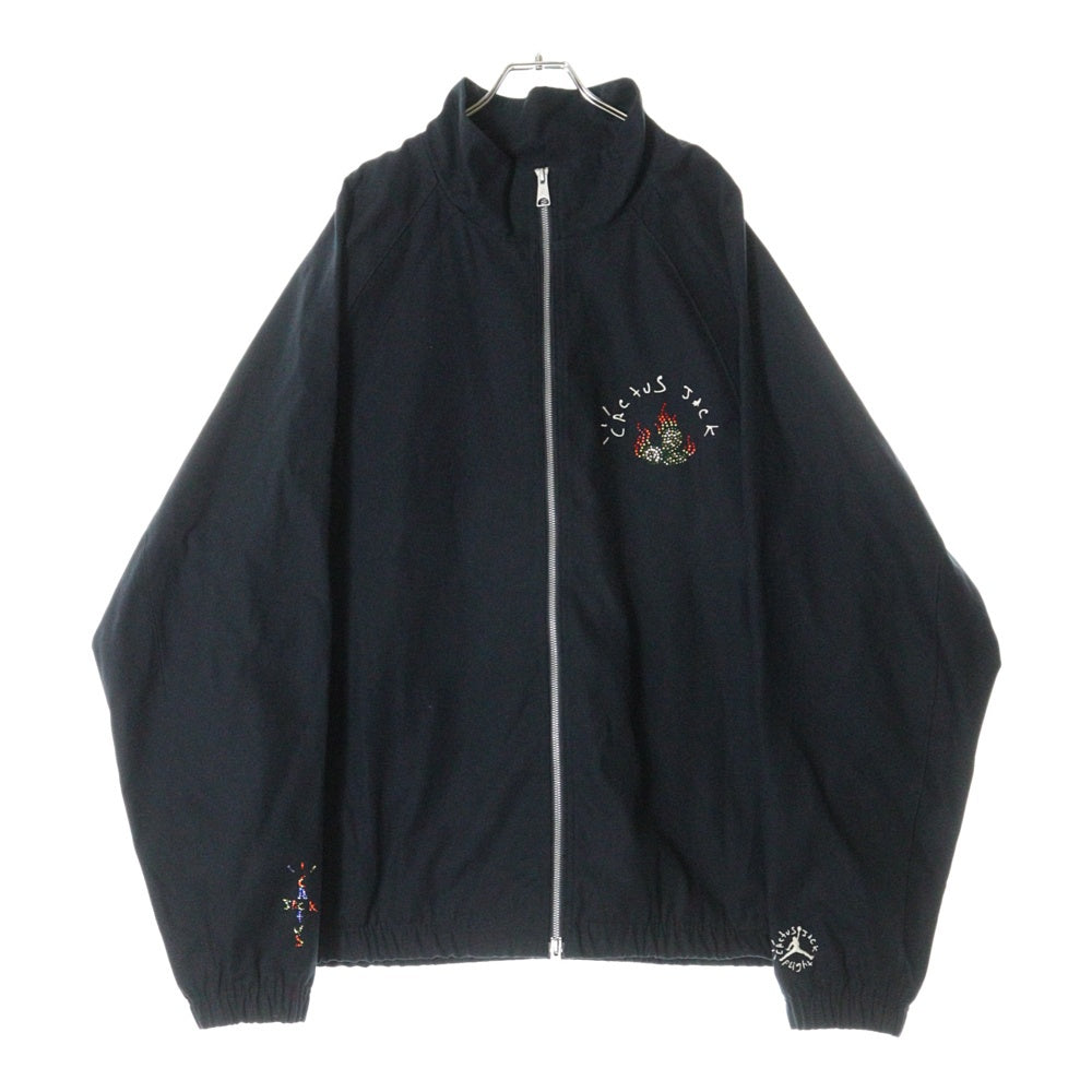 NIKE(ナイキ) × Travis Scott JORDAN BRAND Woven Jacket DO4095-010 トラヴィススコット カクタスジャック ジップアップジャケット ブラック