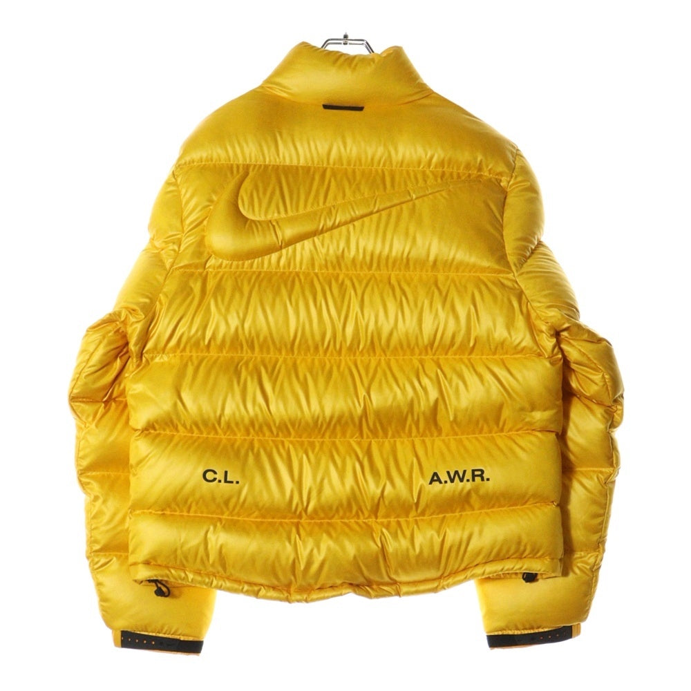 NIKE(ナイキ) × NOCTA PUFFER JACKET DA3997-739 ノクタ ロゴプリントデザインナイロンジップアップパファージャケット ダウンジャケット イエロー
