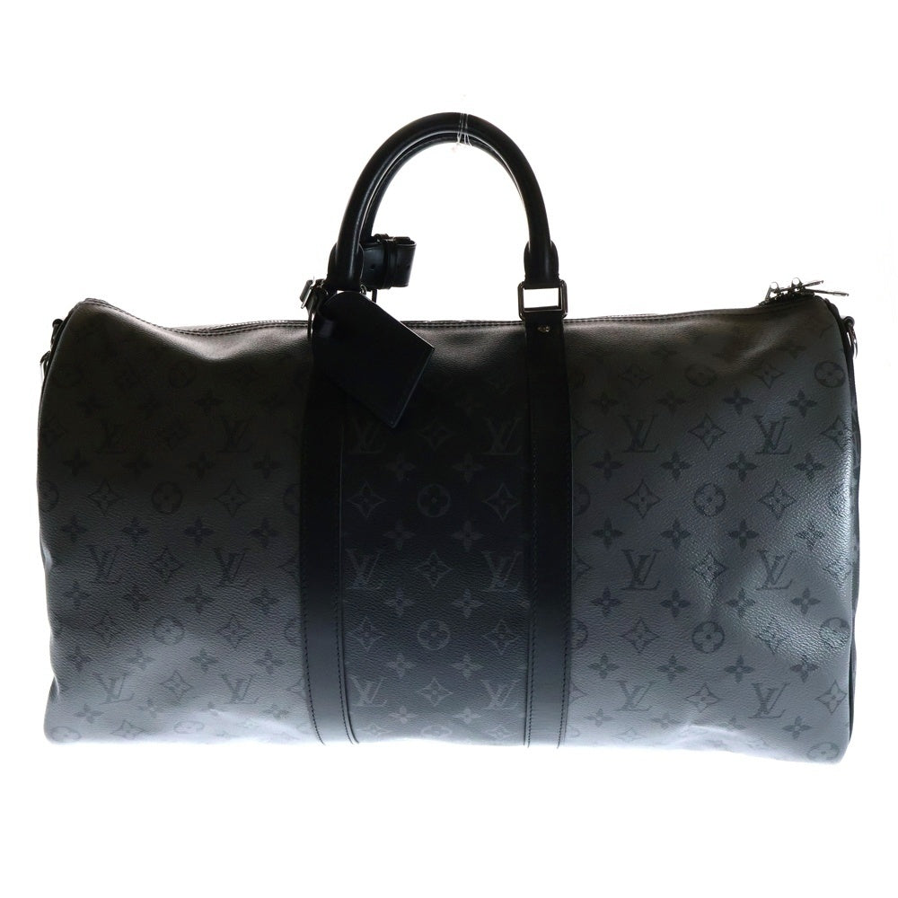 LOUIS VUITTON(ルイヴィトン) モノグラム エクリプス キーポル バンドリエール50 ハンドバッグ ボストンバッグ M45392 ブラック/グレー
