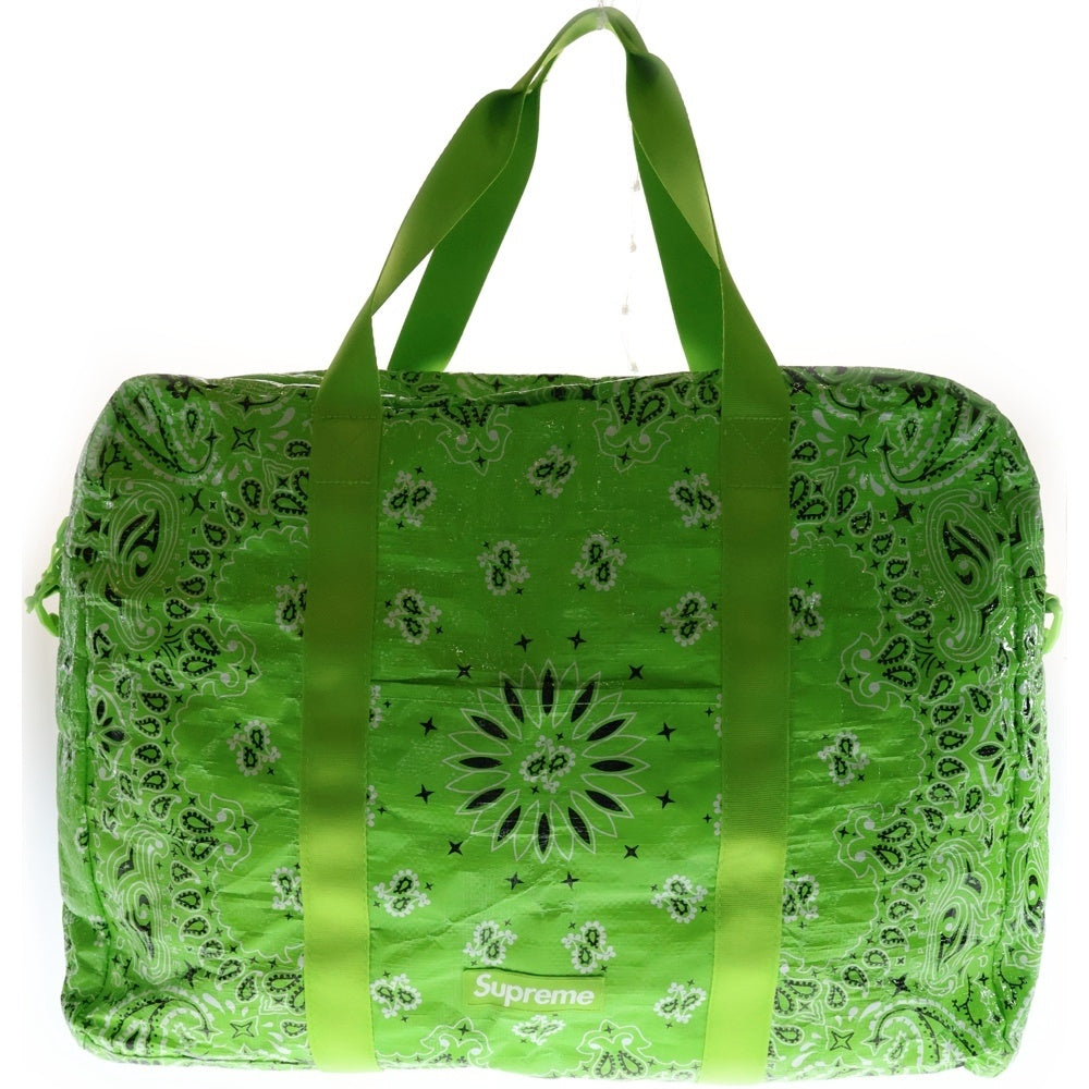 SUPREME(シュプリーム) 21SS Bandana Tarp Duffle Bag バンダナ タープ ダッフルバッグ グリーン