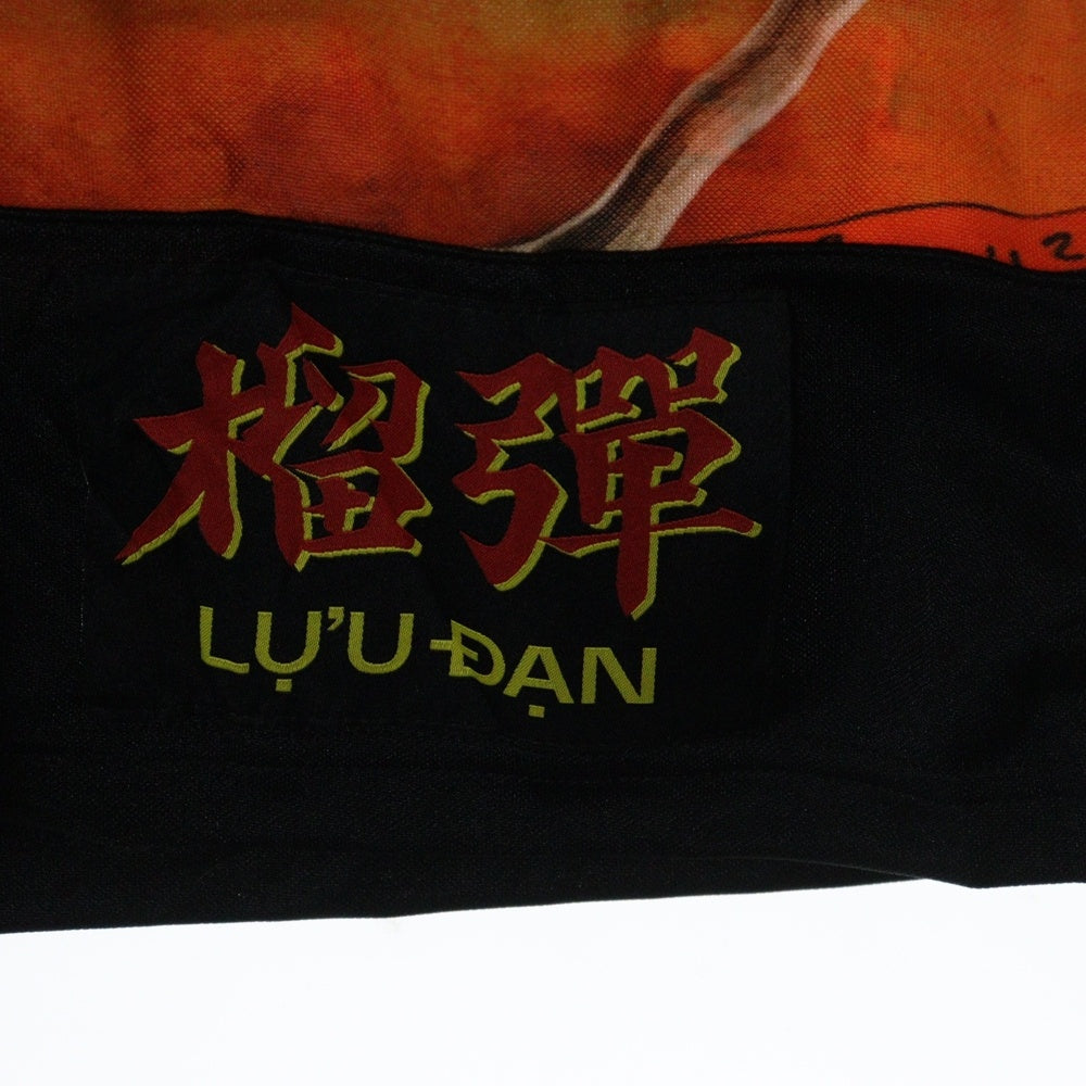 LU'U DAN(ルーダン) 25SS HOCKEY TOP L-D ホッケートップ半袖Tシャツ オレンジ/ブラック MT087J_TJ