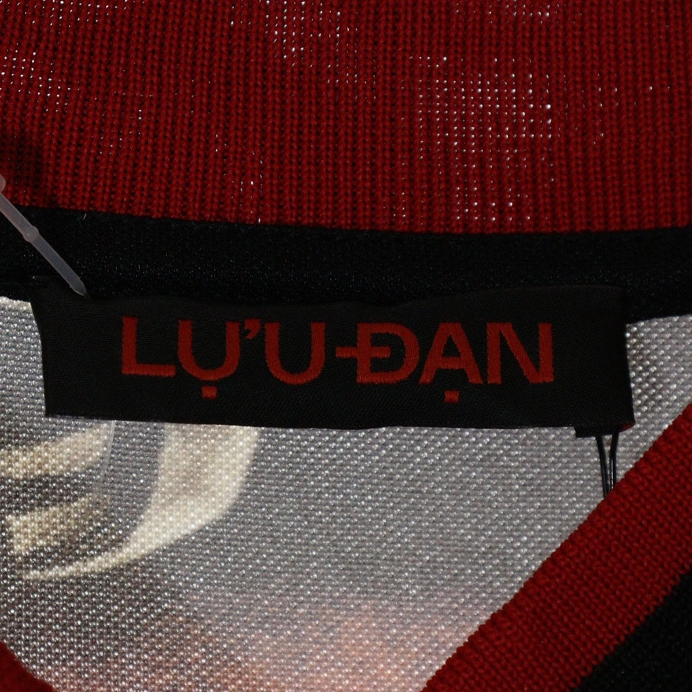 LU'U DAN(ルーダン) 25SS HOCKEY TOP L-D ホッケートップ半袖Tシャツ オレンジ/ブラック MT087J_TJ