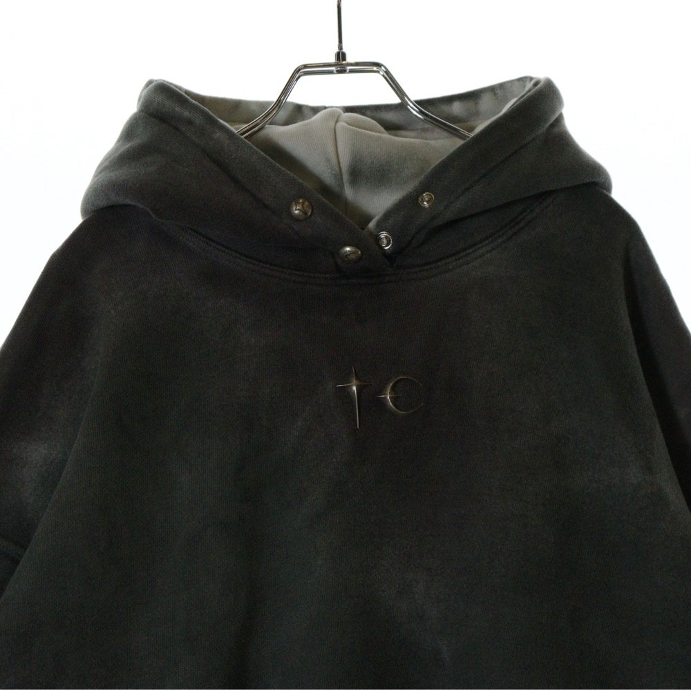 THUG CLUB(サグクラブ) 25SS AMBUSH TC HOODIE カモフラロゴプルオーバーフーディーパーカー カーキ TC25SS0201