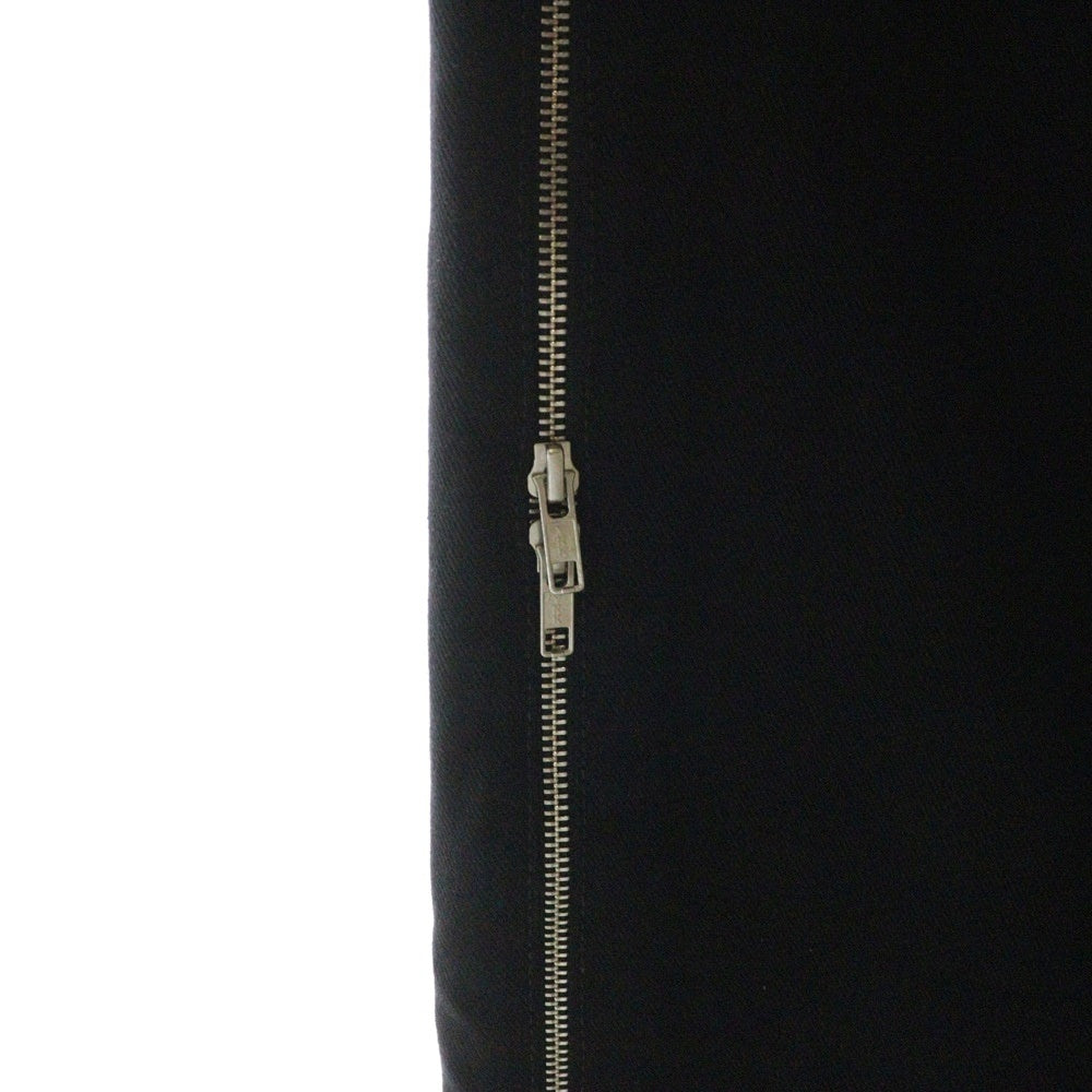 LU'U DAN(ルーダン) 25SS SIDE ZIP JEANS サイドジップデニムワイドパンツ ブラック MP059D_WD
