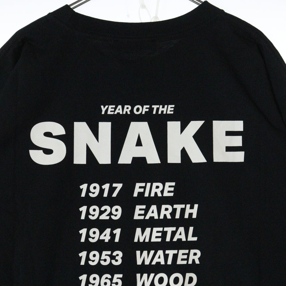 LU'U DAN(ルーダン) 25SS GRAPHIC TEE グラフィックプリント半袖Tシャツ ブラック T001J_CJ