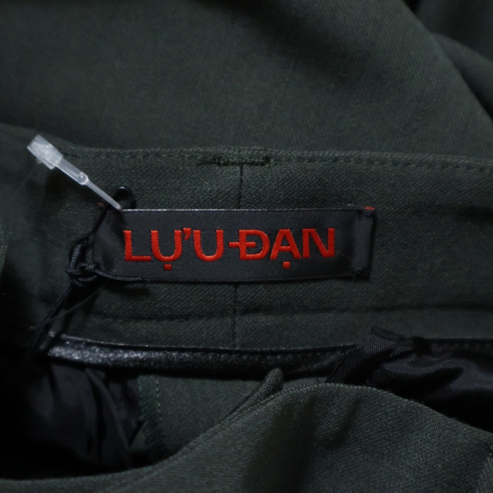 LU'U DAN(ルーダン) 25SS JUMBO WIDE LEG TROUSERS ジャンボワイドトラウザーズスラックスパンツ カーキ MP021W_LWB