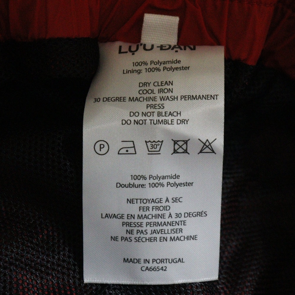 LU'U DAN(ルーダン) 25SS TRACKIES L-D ロゴサイドライントラックパンツ レッド MP031W_NS