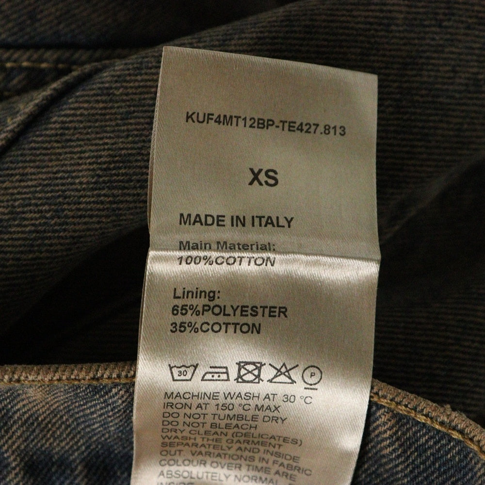 KUSIKOHC(クシコック) 24AW WORKWEAR MULTI RIVET DENIM ワークウェアマルチリベットデニムパンツ ブラウン KUF4MT12BP-TE427