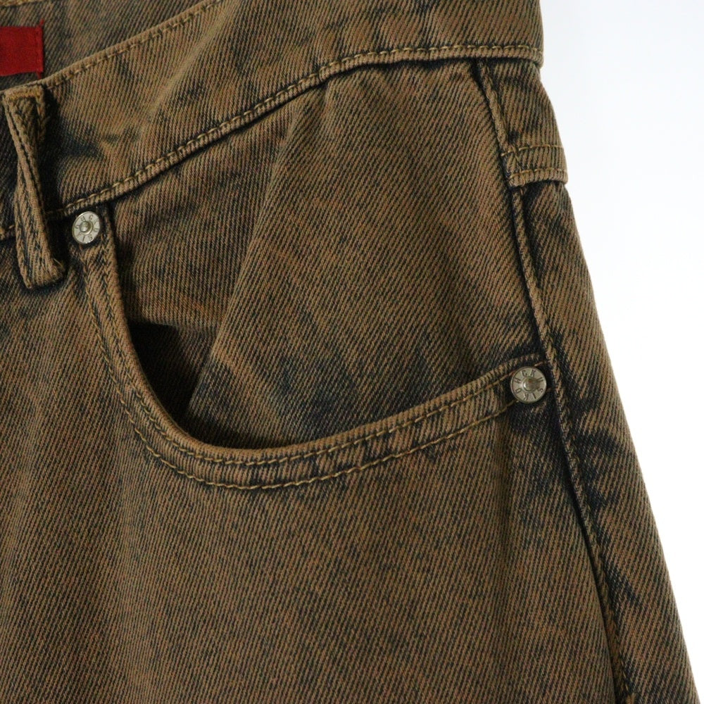 KUSIKOHC(クシコック) 24AW WORKWEAR MULTI RIVET DENIM ワークウェアマルチリベットデニムパンツ ブラウン KUF4MT12BP-TE427