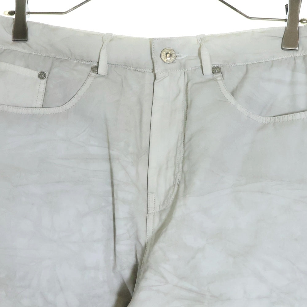 KUSIKOHC(クシコック) 24AW RIDER PANTS ライダーデザインパテッドパンツ ホワイト/グレー KUF4MT10AP-T1374