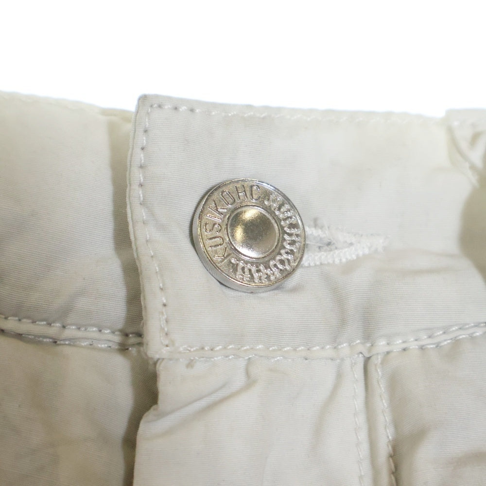 KUSIKOHC(クシコック) 24AW RIDER PANTS ライダーデザインパテッドパンツ ホワイト/グレー KUF4MT10AP-T1374