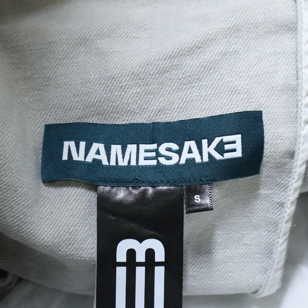 NAMESAKE(ナメサケ) 25SS BILLIE BIBS DENIM PANTS ビリービブデニムワイドパンツ グレー N3-SS25-N3-PT-04-RS