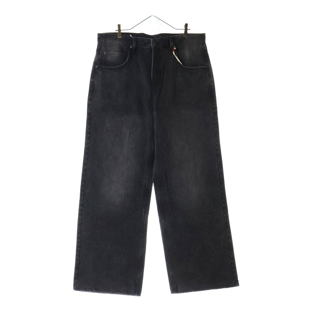 GLASS CYPRESS(グラスサイプレス) 25SS Black Oversized Denim オーバーサイズデニムワイドパンツ ブラック 601251903